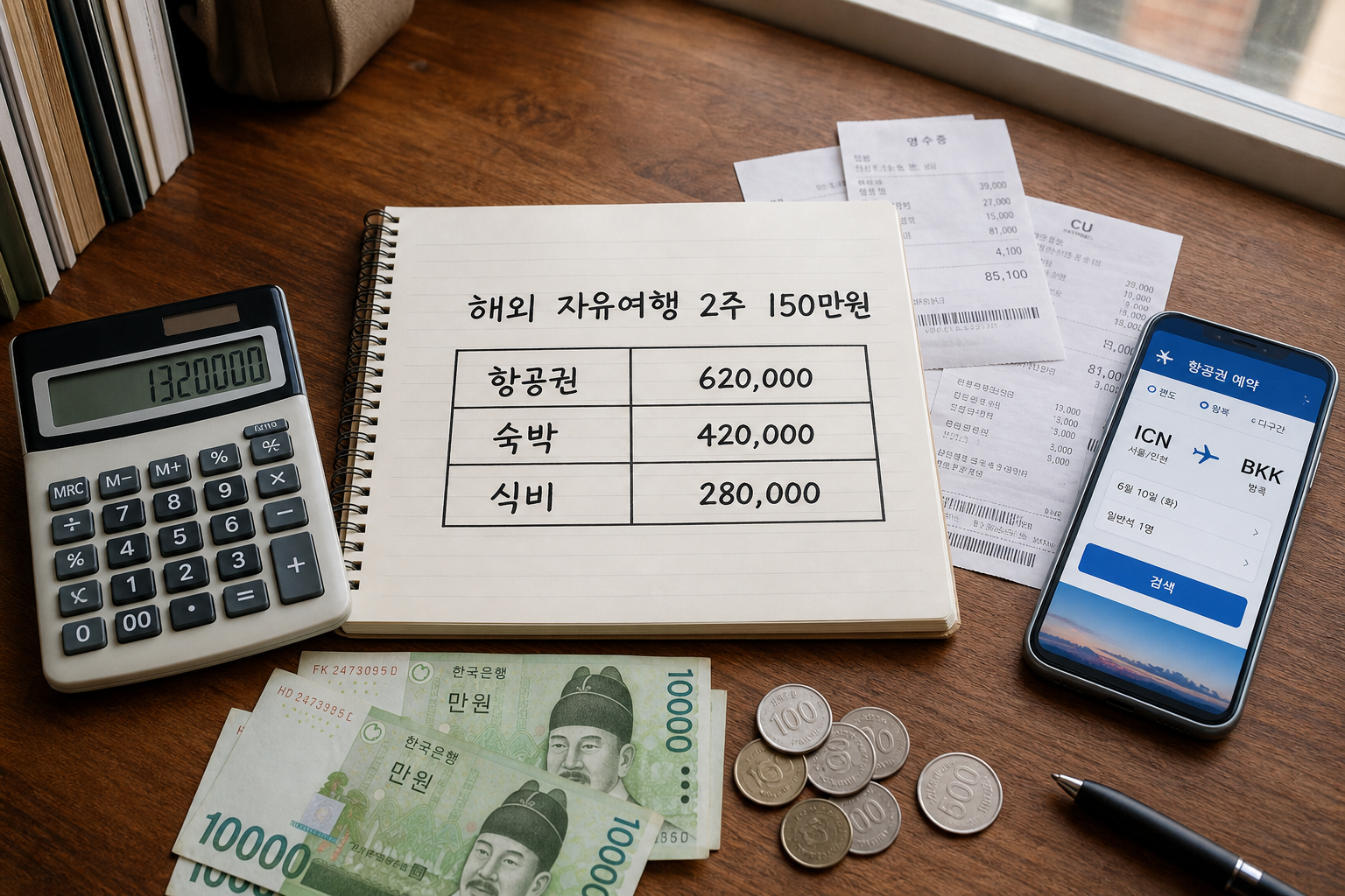 해외 자유여행 2주 150만원 예산 실제 사용 내역 공개