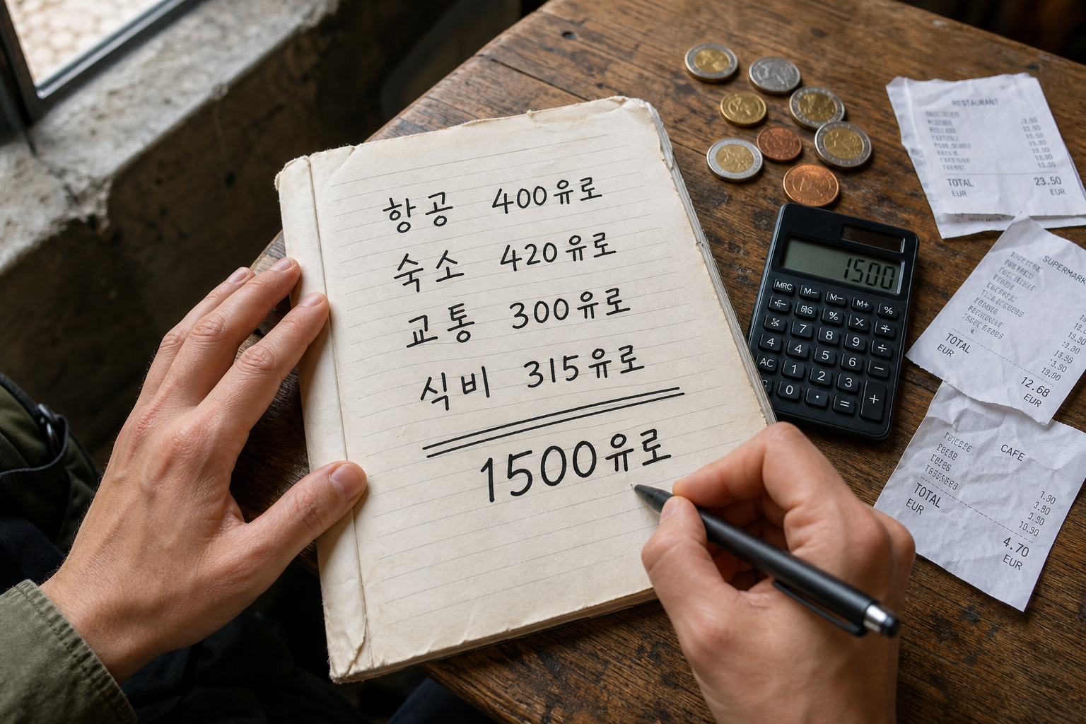 유럽 배낭여행 3주 예산 1500유로 현실적인 예산 배분법